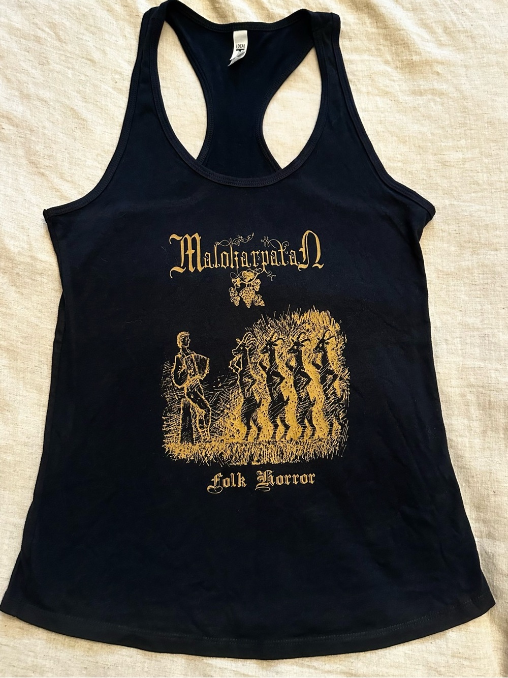 Malokarpatan Folk Horror women's racerback tank top